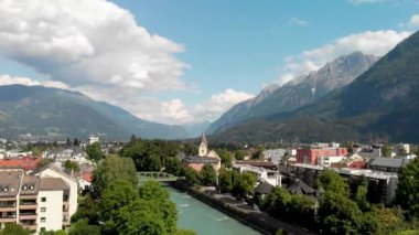 güzel Lienz eski şehir manzara görüntüleri