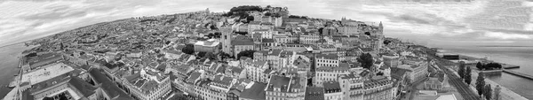Lizbona Portugalia Listopada 2018 Zachód Antenowe Panoramę Lizbony — Zdjęcie stockowe