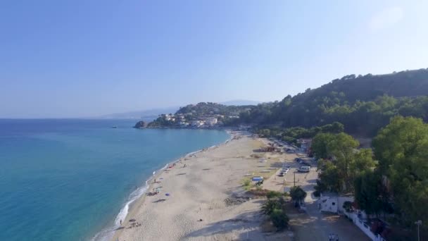 Imágenes Tranquilas Hermosa Costa Del Mar Concepto Vacaciones Verano — Vídeo de stock