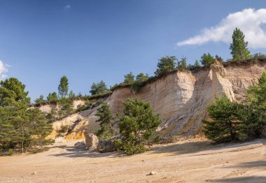 Colorado Provencal manzarası, Fransa.
