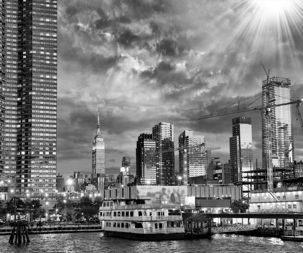 New York City Manhattan Night Skyline — Stock Photo, Image