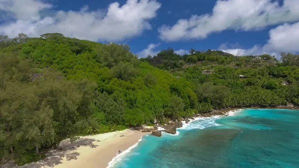 Seychellen Inseln Mahé Luftaufnahme Einem Sonnigen Tag — Stockfoto