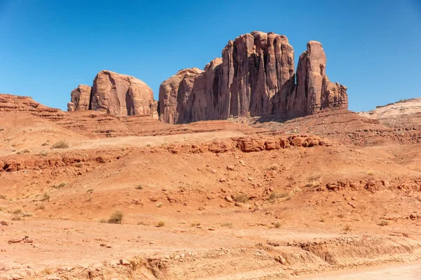 Increíble Paisaje Monument Valley Una Soleada Tarde Verano Arizona Estados — Foto de Stock