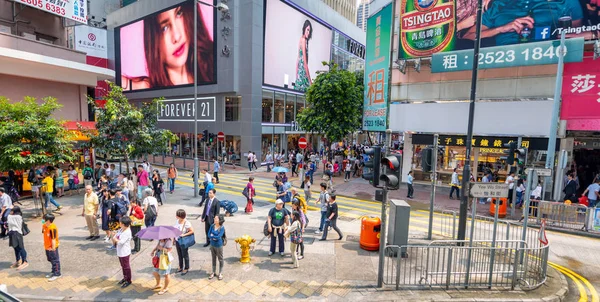 Hong Kong May 2014 Tourists Locals City Streets City Attracts — Stock Photo, Image