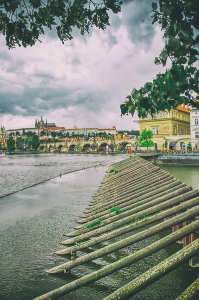 Prag Güzel Ortaçağ Mimarisi — Stok fotoğraf