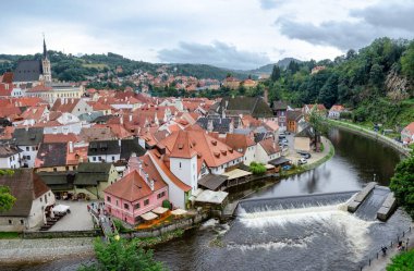 Cesky Krumlov hava görüntüsü.