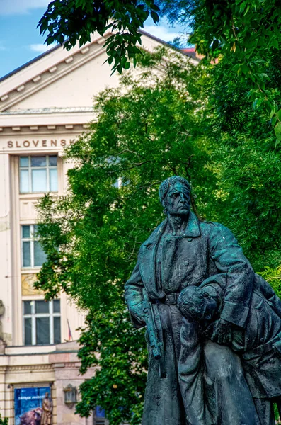 Arquitectura Medieval Edificios Bratislava Eslovaquia — Foto de Stock