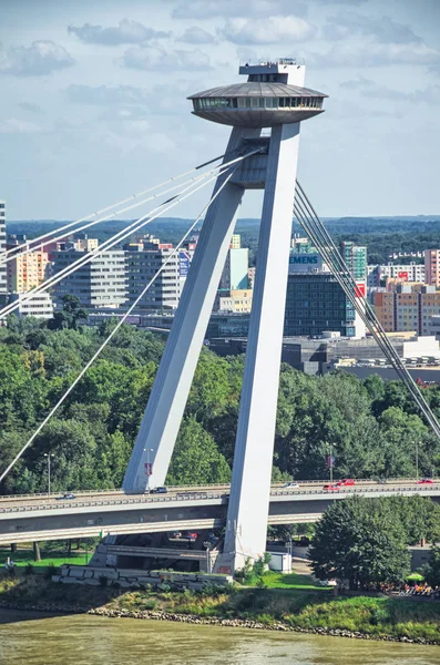 Bratislava Slovakien Juli 2011 Det Slovakiska Upproret Ufo Bron Över — Stockfoto