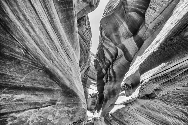 Antelope Canyon Com Luz Solar Simples Parte Externa — Fotografia de Stock