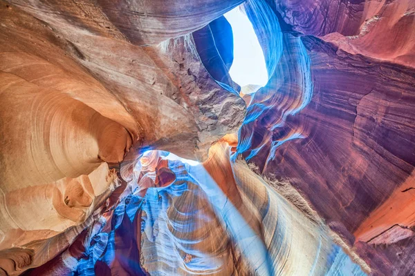 Antelope Canyon Con Entrada Luz Solar Parte Interna —  Fotos de Stock