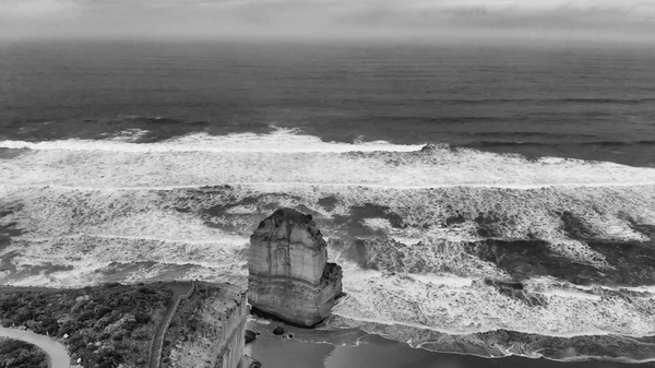 Les Douze Apôtres Lever Soleil Port Campbell Australie Vue Aérienne — Photo