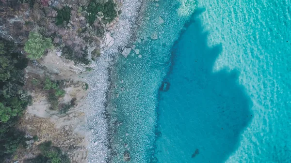 Güzel Kıyı Şeridi Yükü Havadan Görünümü — Stok fotoğraf