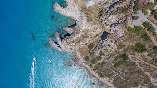 Capo Vaticano Ciel Calabre Vue Aérienne Été Littoral Italien — Photo