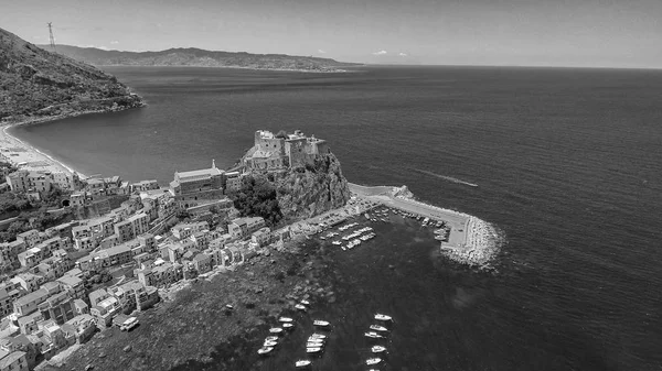 Aerial View Scilla Coastline Calabria Italy — Stock Photo, Image