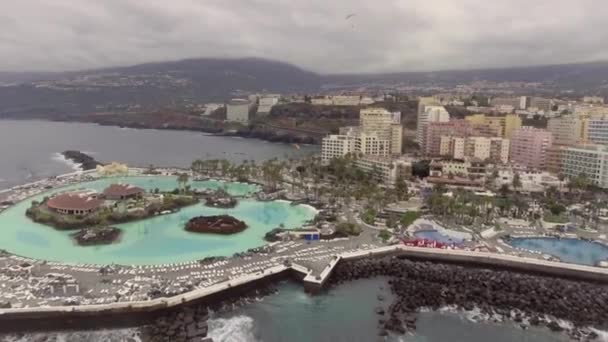 Escenas Urbanas Hermosa Ciudad Tenerife — Vídeo de stock