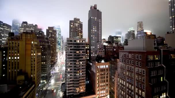 Városi Jelenet Felvételeit Gyönyörű New York City Usa — Stock videók