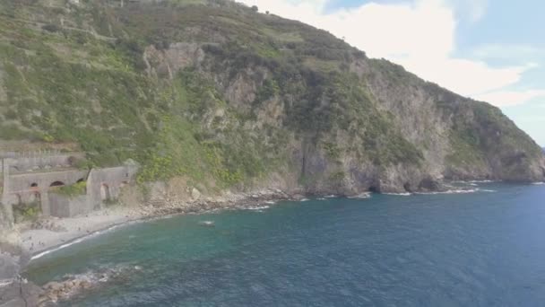 Imagens Cênicas Tranquilo Riomaggiore Panorama — Vídeo de Stock