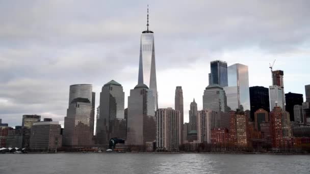 Urban Scene Beelden Van Beautiful New York City — Stockvideo