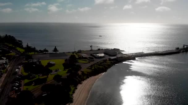 Imágenes Tranquilas Hermosa Costa Del Mar Concepto Vacaciones Verano — Vídeo de stock