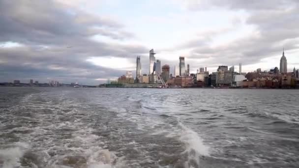 Urban Scene Footage Beautiful New York City Usa — Stock Video