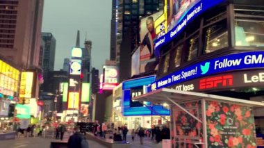 Times Square, New York City, ABD kentsel sahne görüntüleri