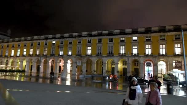 Séquences Panoramiques Belle Vieille Ville Nuit — Video