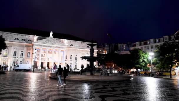 Imágenes Escénicas Hermosa Ciudad Vieja Por Noche — Vídeo de stock