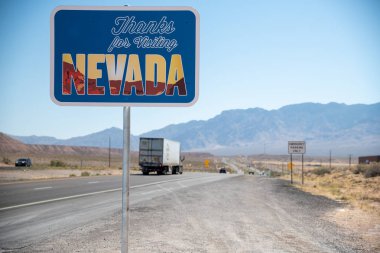 Nevada yol işaret devlet yolu, ABD boyunca hoş geldiniz