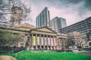 Melbourne - 6 Eylül 2018: Dış görünümünü devlet Librar