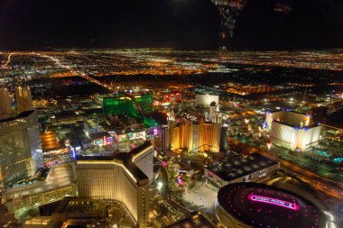 Las Vegas, Nevada - 30 Haziran 2018: helikopter görünüm şeridinin bir