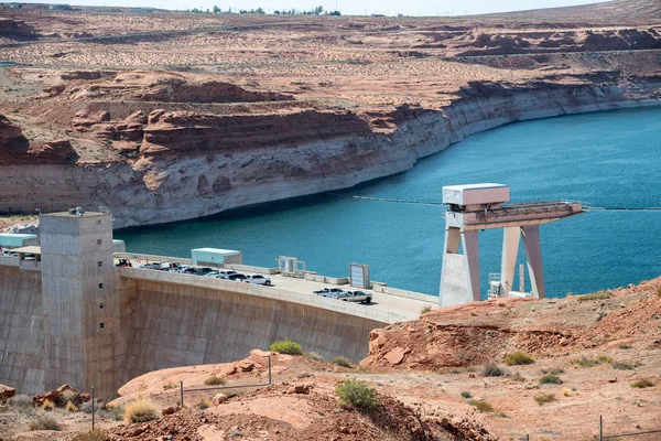 Glen Canyon Barajı Köprüsü, Arizona — Stok fotoğraf