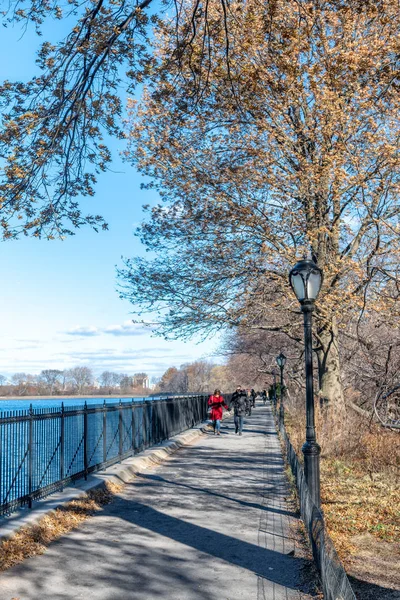 NEW YORK CITY - DECEMBER 5, 2018: Tourists walk along Roosevelt — Stock Photo, Image