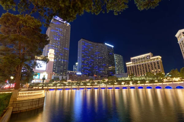 Nachtansicht von Las Veags Casinos und Skyline — Stockfoto