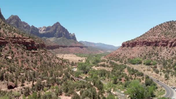 Riprese Panoramiche Grande Canyon Nella Giornata Sole — Video Stock