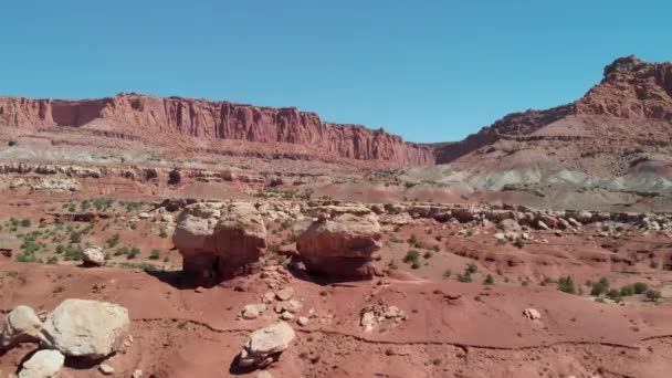 Scenic Footage Van Great Canyon Zonnige Dag — Stockvideo