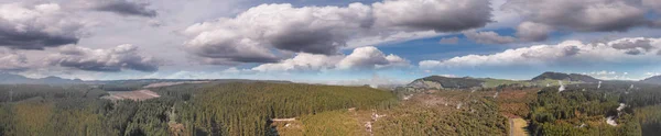 Vue aérienne panoramique du parc national de Wai-O-Tapu, Rotorua - Nouveau — Photo