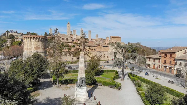 Vista aérea de San Gimignano, Toscana —  Fotos de Stock