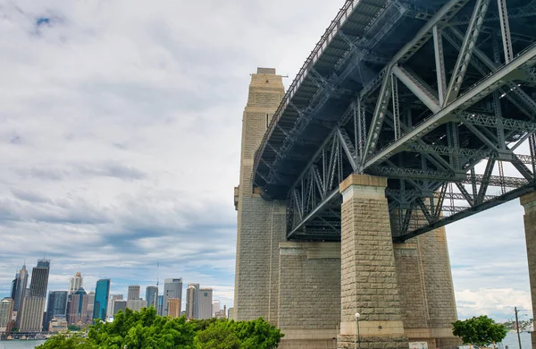 Γέφυρα Του Λιμανιού Του Σίδνεϊ Σύμβολο Της Πόλης Αυστραλία — Φωτογραφία Αρχείου