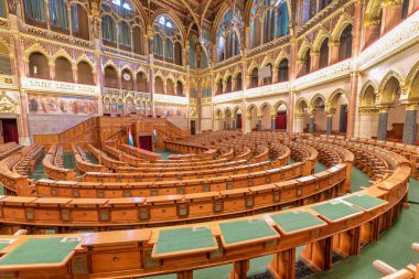 Budapeşte, Macaristan-Mart 31, 2019: Budapeşte Parlamentosu Iç