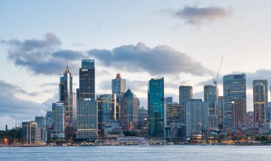 Sydney-6 Kasım 2015: Sydney Harbor güzel görünümü du at