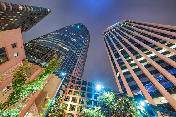 Upward view of San Francisco Downtown buildings — Stock Photo, Image