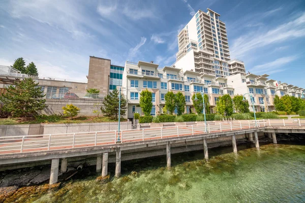 Nanaimo city  promenade along the sea, Vancouver Island, Canada — Stock Photo, Image