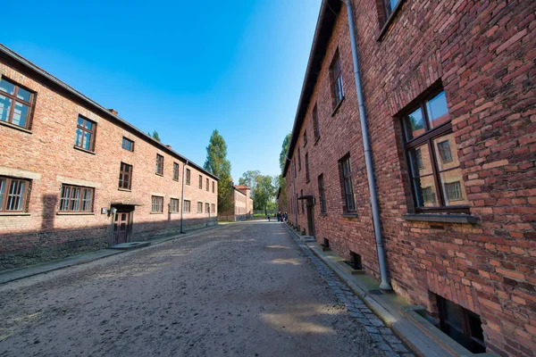 AUSCHWITZ, POLÓNIA - SETEMBRO 30, 2017: Concentração de Auschwitz — Fotografia de Stock