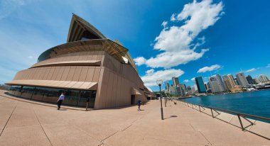 Sydney-Ekim 2015: Sydney Opera House panoramik görünümü bir
