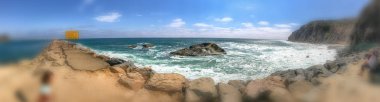 Dana Point, CA-31 Temmuz 2017: turistler bir w üzerinde şehir plajı ziyaret