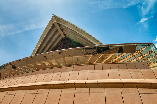 Sydney-oktober 2015: panoramisch uitzicht op Sydney Opera House op een — Stockfoto