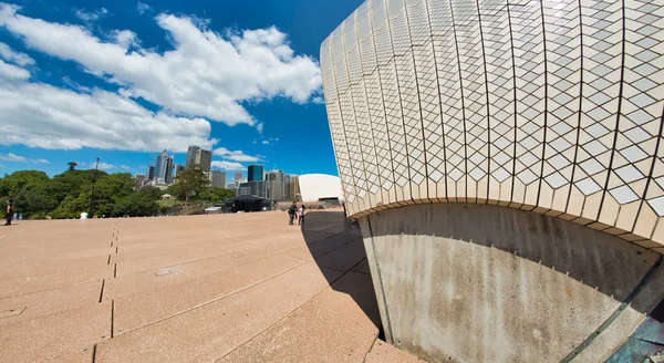 Sydney-říjen 2015: panoramatický pohled na budovu opery v Sydney — Stock fotografie