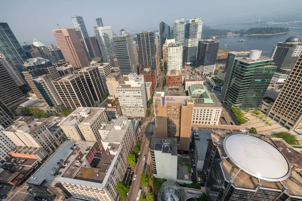 Vancouver Cityscape, BC hava görünümü-Kanada — Stok fotoğraf