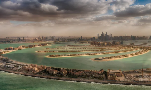 Dubai Palm Jumeirah острів — стокове фото