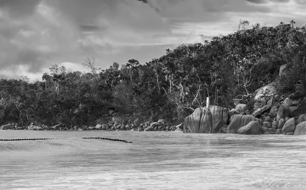 Anse Lazio rocks and vegetation, Seychelles — Stock Photo, Image